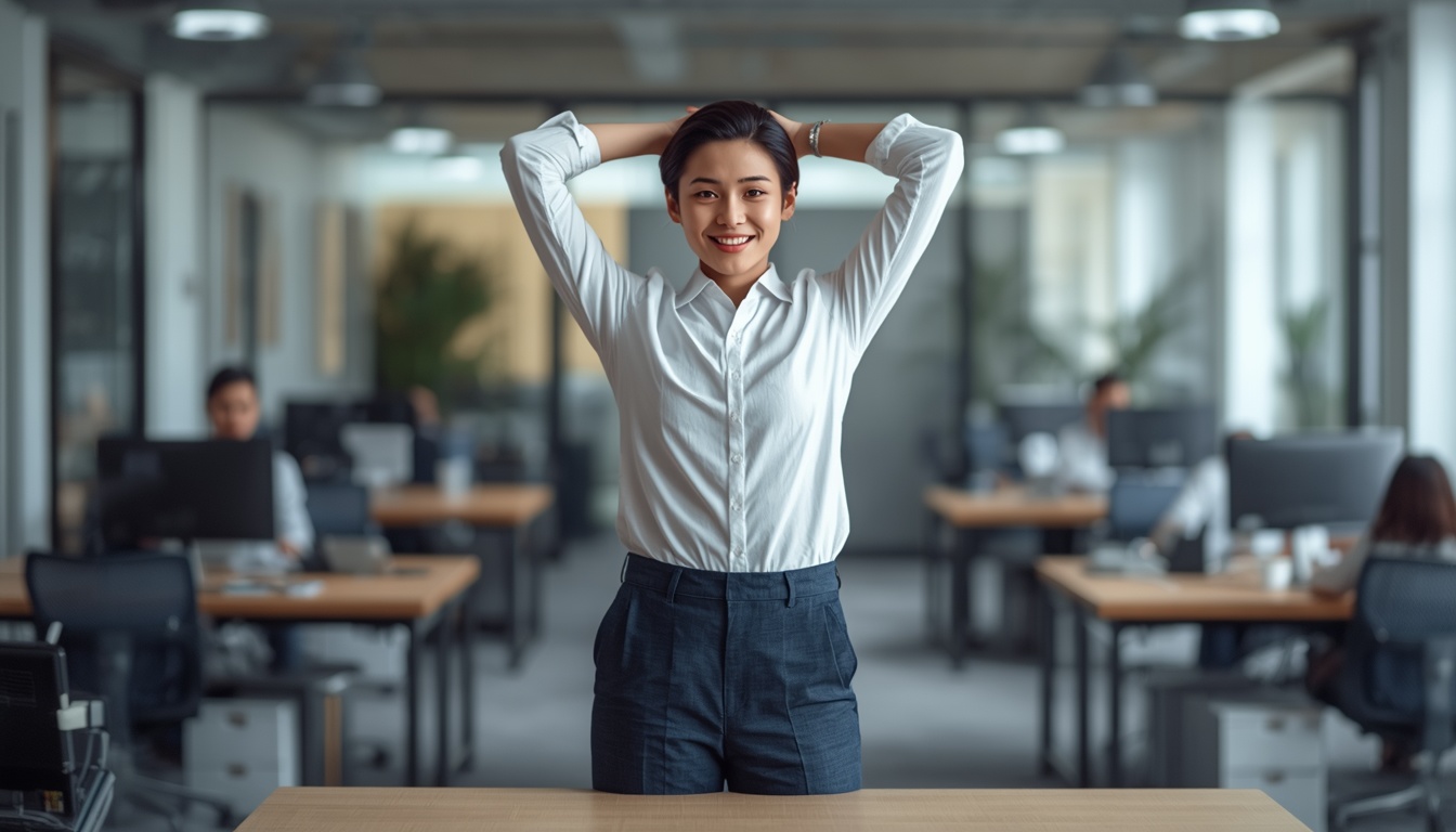 Innovatingeskill stretch break at desk
